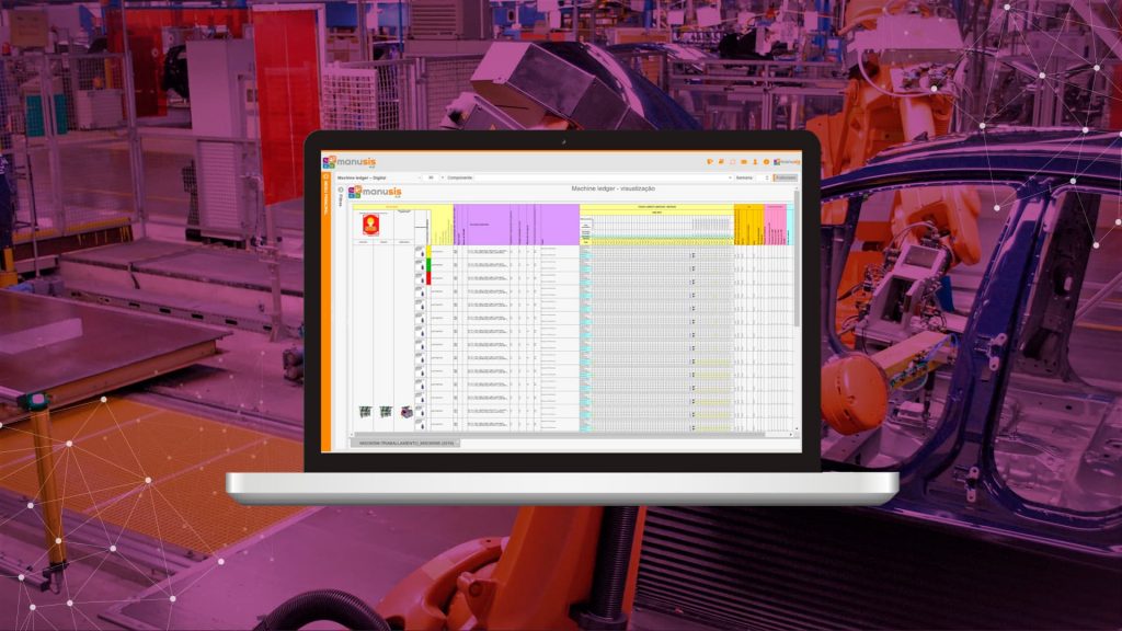 Machine Ledger. Liste, detalhe e registre o histórico de todos os componentes de um equipamento classificado como crítico.
