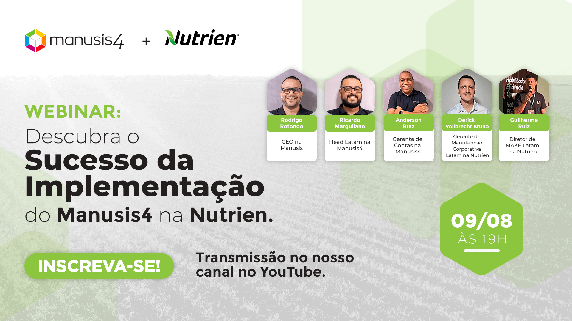 Imagem para ilustrar texto de divulgação do webinar nutrien